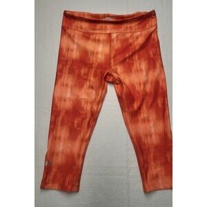 Under Armour Compression Capri Girls Sz Lg Orange